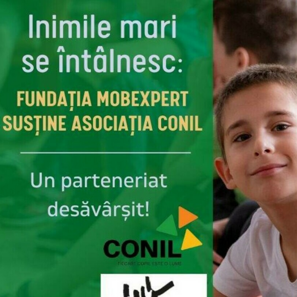 Inimile mari se întâlnesc: Fundația Mobexpert susține Asociația CONIL