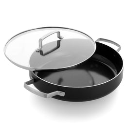 CHEF Oală cu mânere și capac, aluminiu, D.28cm