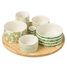 DELTA Set 6 boluri aperitive cu suport