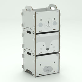 LITTLE ONE Set 3 cutii jucării, copii