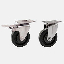 PLANTER WOOD Kit 2 roți jardinieră