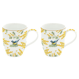 MIMOSA Set 2 căni, porțelan, 350ml