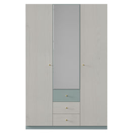 LORAINE Dulap copii, 3 uși, 3 sertare