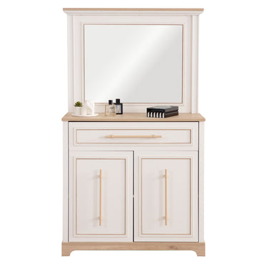 RHEA Comodă copii, 2 uși, 1 sertar, oglindă