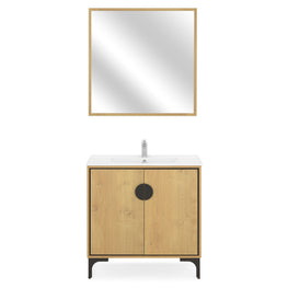 GABRIEL Set mobilier baie, mască lavoar, lavoar și oglindă