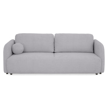 LUNEL Canapea extensibilă, 2 locuri, ladă depozitare, stofă