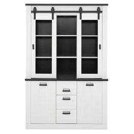 REILLEY Bufet 2 uși, 3 sertare și suprapozabil