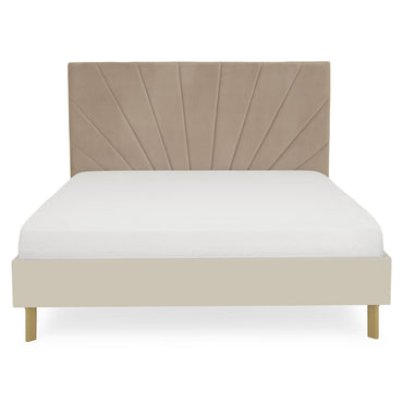 RING Pat cu tăblie tapițată, 160x200cm, somieră inclusă