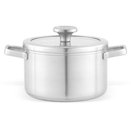 GRAPHITE Oală cu mânere și capac, oțel inoxidabil