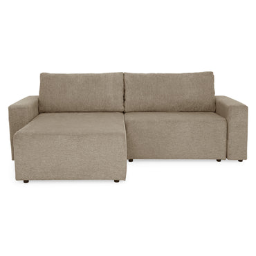 FRIDO Colțar extensibil, șezlong interschimbabil, ladă depozitare, stofă