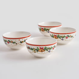BELLS Set 4 boluri, porțelan