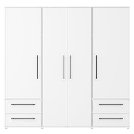 NATE Dulap 4 uși, 4 sertare