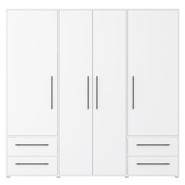 NATE Dulap 4 uși, 4 sertare