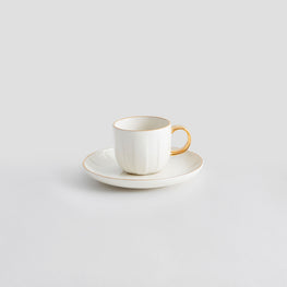 ABSOLUTE Ceașcă cu farfurioară espresso, porțelan, 90ml