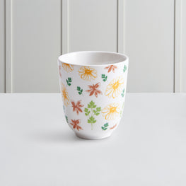 FLOWER Set 6 cești pentru ceai, porțelan, 250ml