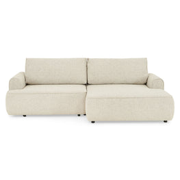 LESLY Colțar 3 locuri extensibil, șezlong stânga/dreapta, ladă depozitare, stofă