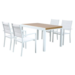 DRESDEN Set mobilier terasă/grădină, 4 scaune și masă Dresden