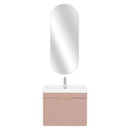 BLOOM/GALA Set mobilier baie, mască lavoar, lavoar și oglindă