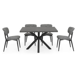 JAVA CERAMIC/NEXUS Set mobilier terasă/grădină, 4 scaune și masă