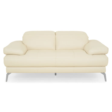 GARNER Canapea 2 locuri, mecanism tetiere, piele