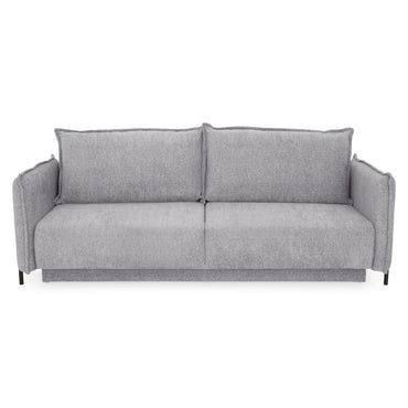 MOODY Canapea extensibilă, 3 locuri, ladă depozitare, stofă