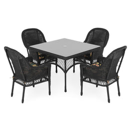 SUSAN Set mobilier grădină/terasă, 4 scaune, masă