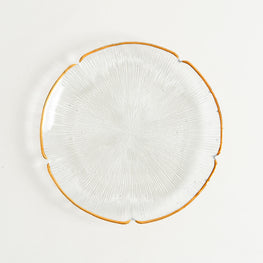 ZOREN Farfurie, sticlă, D.21cm