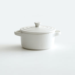 SNACKS Bol cu capac, porțelan, D.10cm