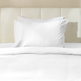 SATIN STRIPE Set așternut 3 piese, 140x220cm