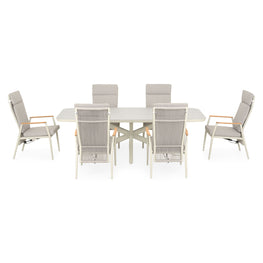 PERUGIA Set mobilier terasă/grădină, 6 scaune și masă