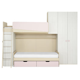 CARRY Ansamblu cameră copii, dulapuri și 2 paturi suprapuse
