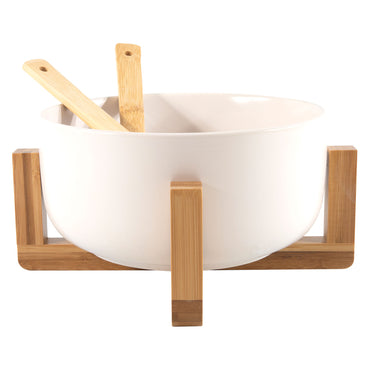 BAMBOO Bol salată, porțelan, D.21cm