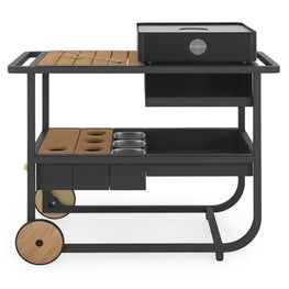 GRILL Gheridon cu grătar pe cărbuni