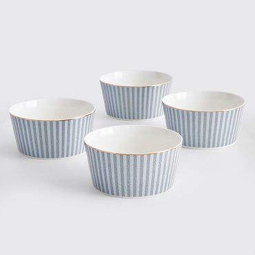 DAMASK Set 4 boluri, porțelan, D.14cm