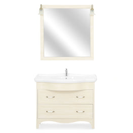 NAPLES Set mobilier baie, mască lavoar, lavoar și oglindă