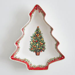 MAGIC CHRISTMAS Platou servire, porțelan, L.27cm