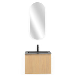 BRUNO Set mobilier baie, mască lavoar, dulap suspendat și lavoar