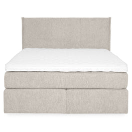 CARLINI Pat tapițat 160x200 cm, saltea și topper incluse