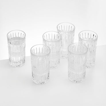 ANSEL Set 6 pahare diverse băuturi, 330ml