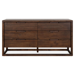 DUNCAN Comodă 6 sertare