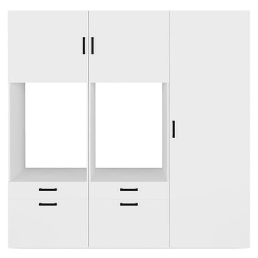 WASH&STORE Set mobilier baie, 5 piese dulapuri baie mașina spălat/uscător