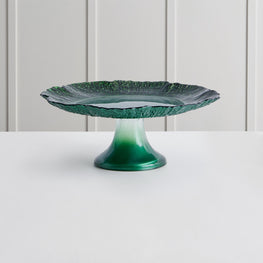 DENIZ Platou cu picior, sticlă, D.21cm