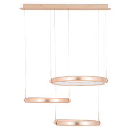 RINGS Lustră 74W LED