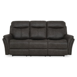 CROWSON Canapea 3 locuri, reclinere electrice, stofă