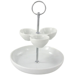 DIP Platou supraetajat, porțelan, D.12/17cm