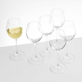 VENEZIA Set 6 pahare vin alb, sticlă, 250ml