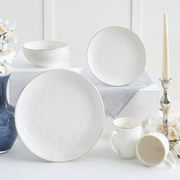 GRACE Set veselă, porțelan, 16 piese