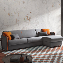 CONSTANCE Colțar extensibil, șezlong stânga/dreapta, stofă