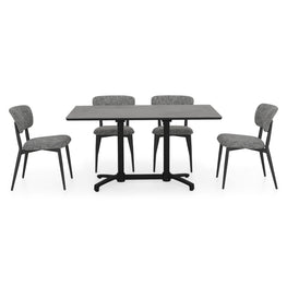 CLEO/NEXUS Set mobilier terasă/grădină, 4 scaune și masă