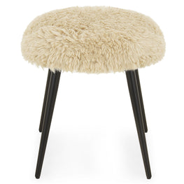 MERIBEL Taburet, imitație blană
